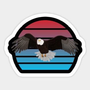 jz.birds Bald Eagle Bird Animal Art Sticker